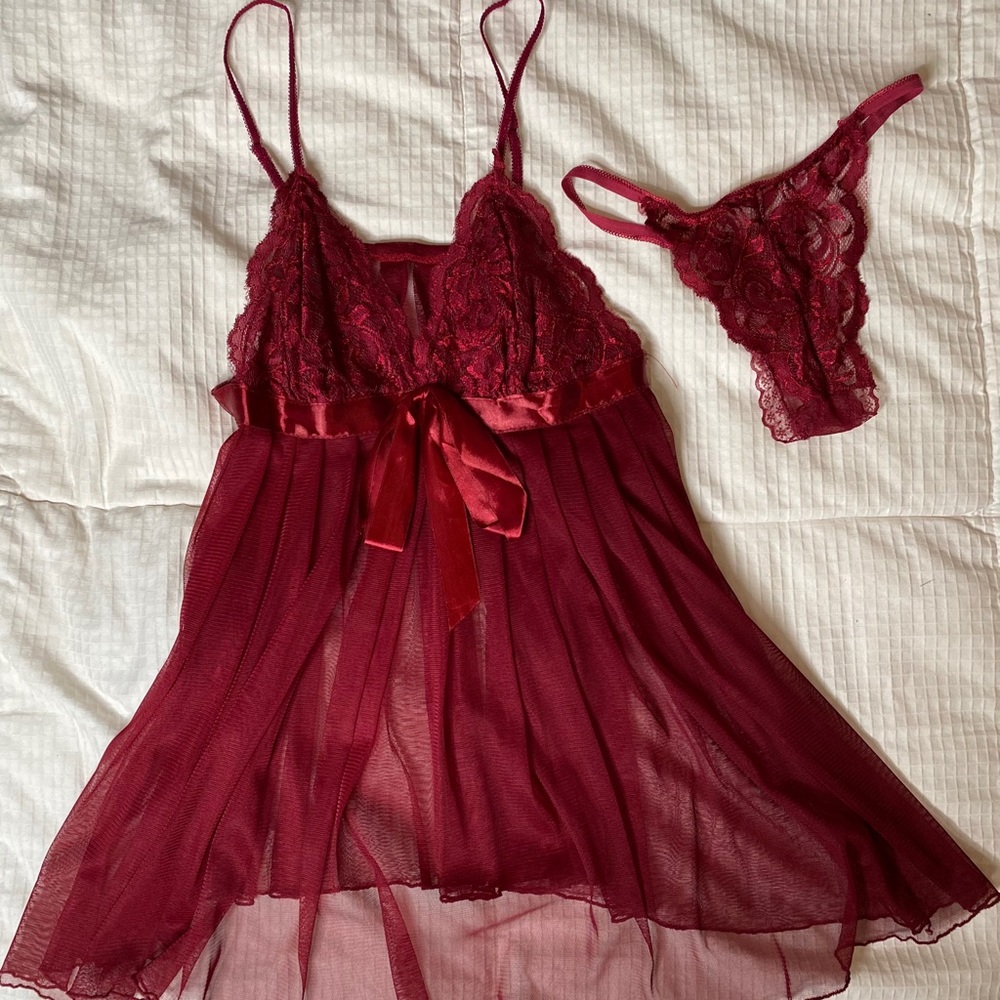 Red Hot Peek a boo Teddy Set